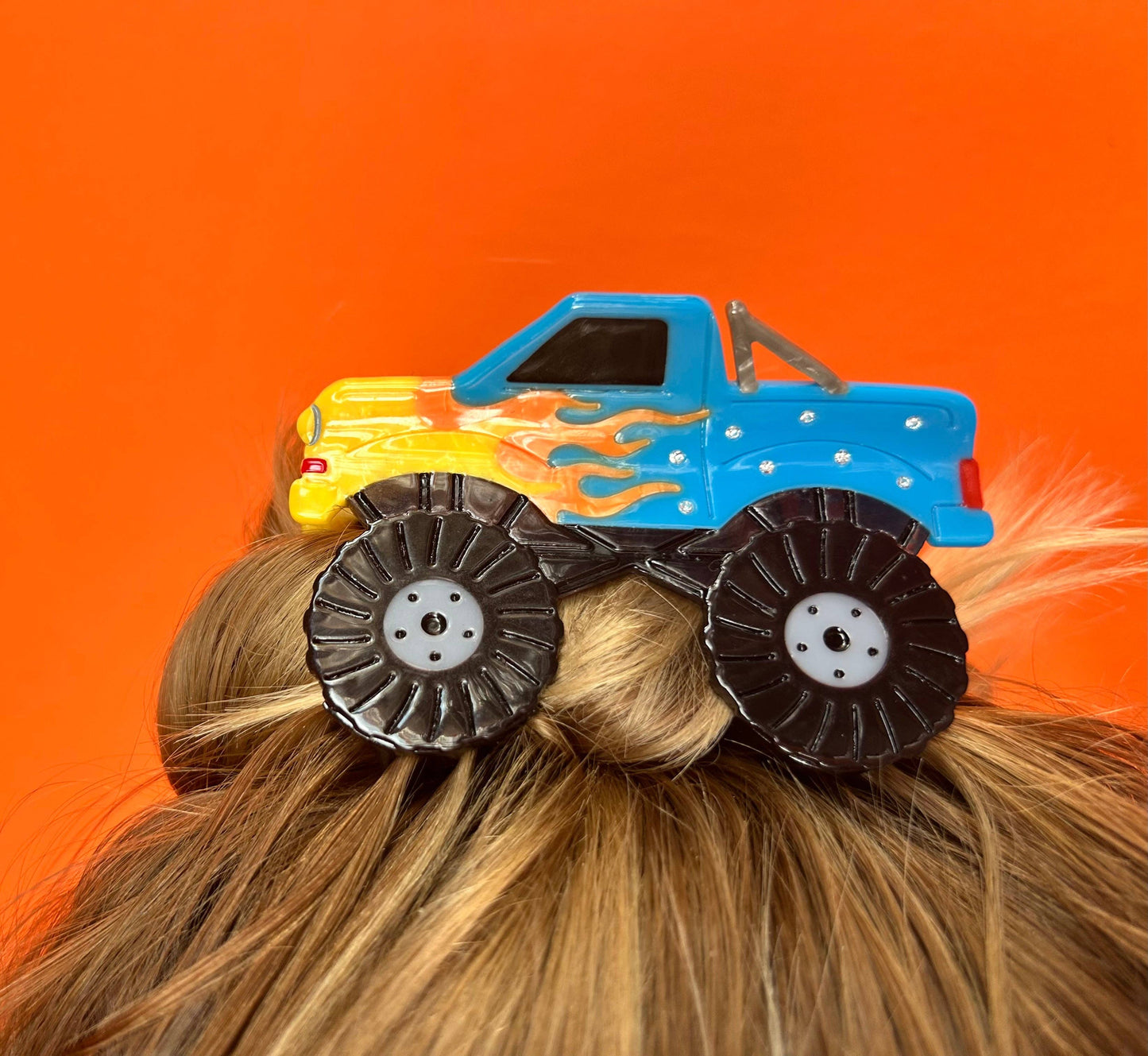 The Peach Fuzz • Babe Digger Monster Truck Hair Claw