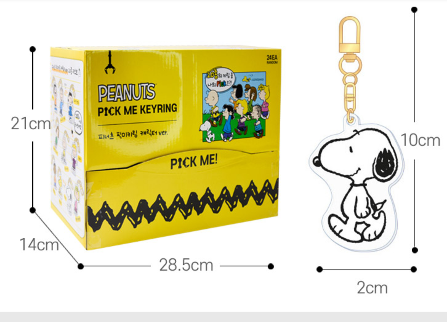 Peanuts • Snoopy & Mystery Acrylic Key Chain Charm
