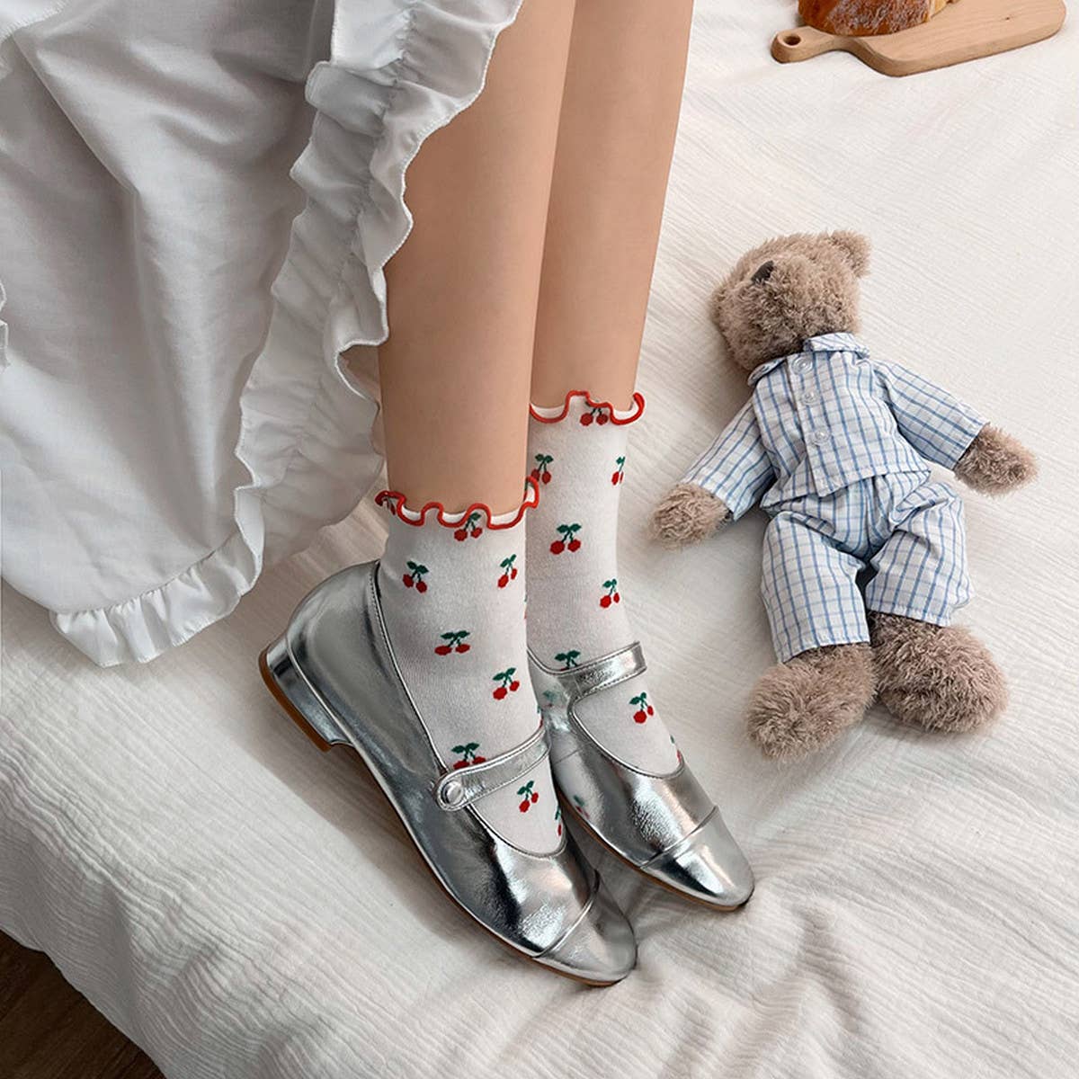 CUTE CHERRY COTTON SOCKS