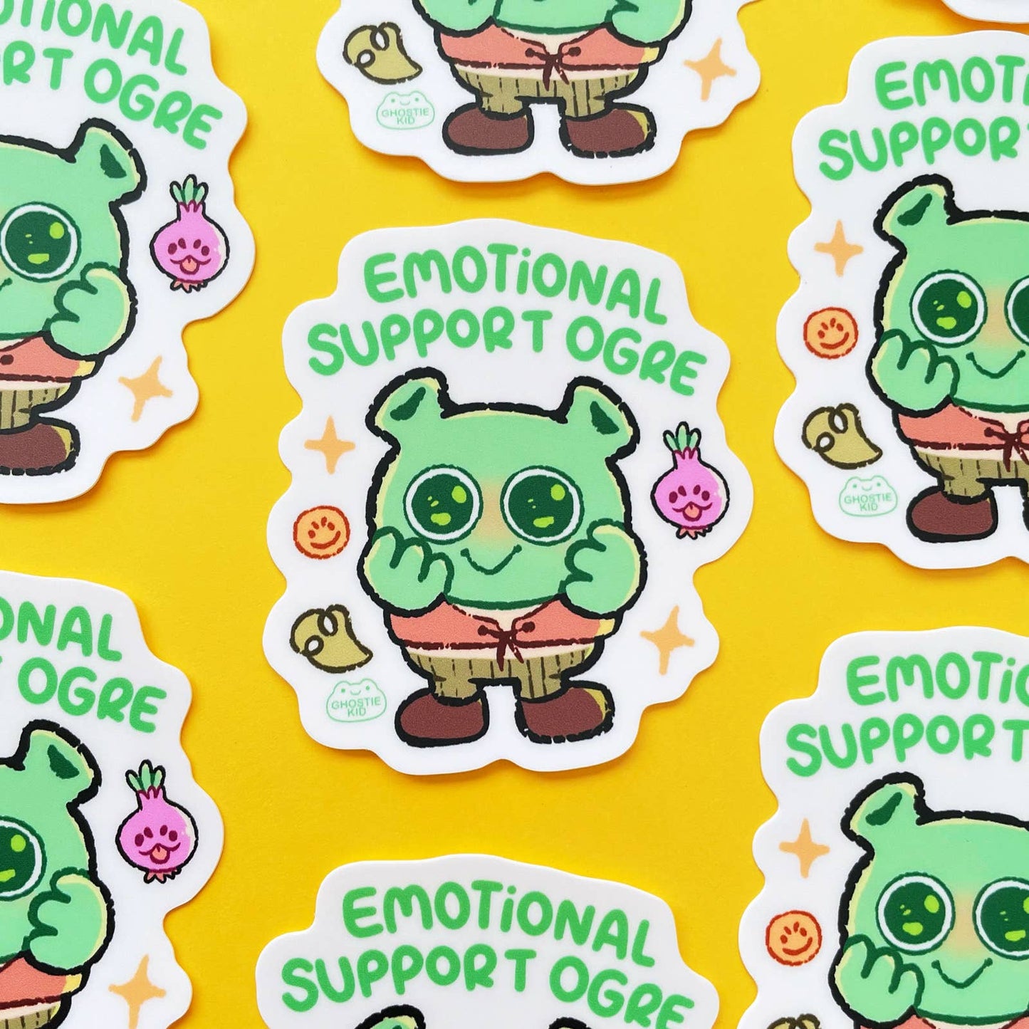 Ghostiekid • Emotional Support Ogre Vinyl Sticker