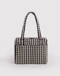 BAGGU • “Black And Cream Gingham ” Small Cloud Carry-On