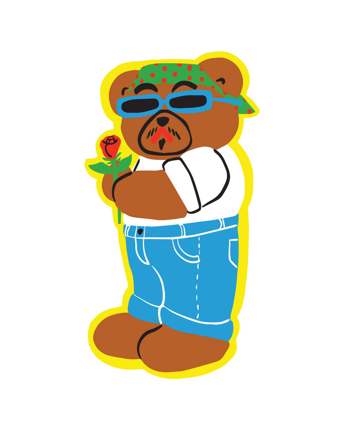 Kristina Micotti • Cool Teddy Vinyl Sticker