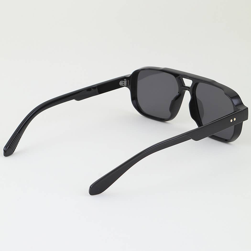 Star Bolted Straight Aviator Sunglasses