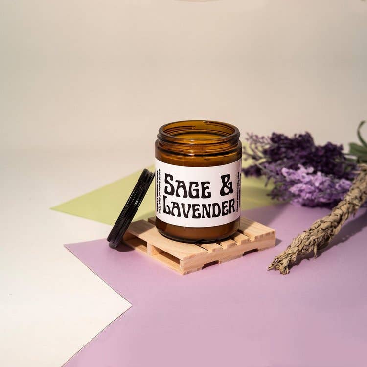 Molly Moon Crafts • Sage & Lavender Jar Candle