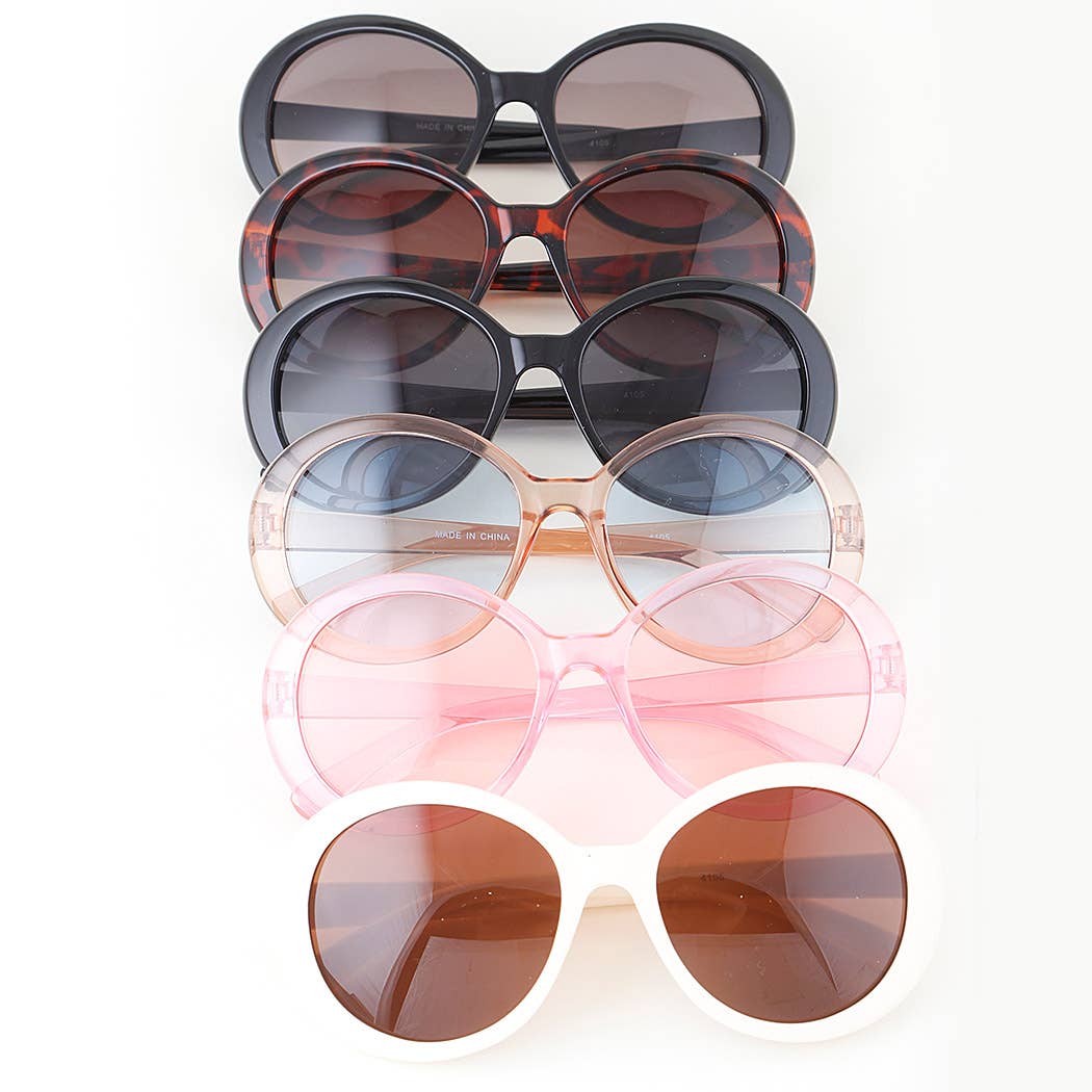 Modern Bright Round Sunglasses