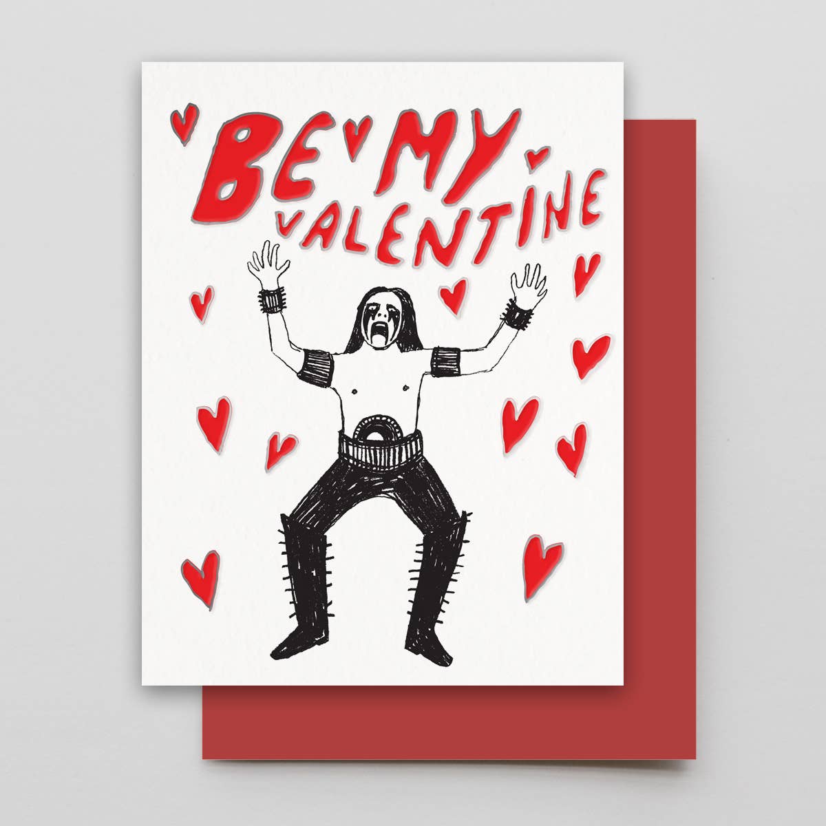 Hammerpress • “Be My Valentine (Metal Guy)”, Greeting Card