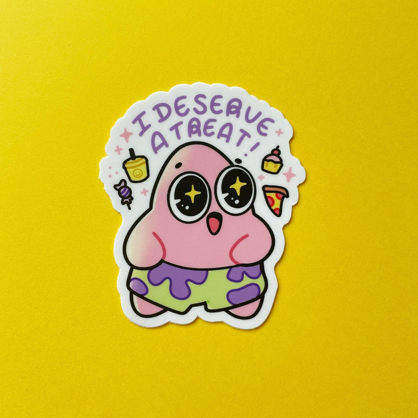 Ghostiekid • I Deserve A Treat Vinyl Sticker