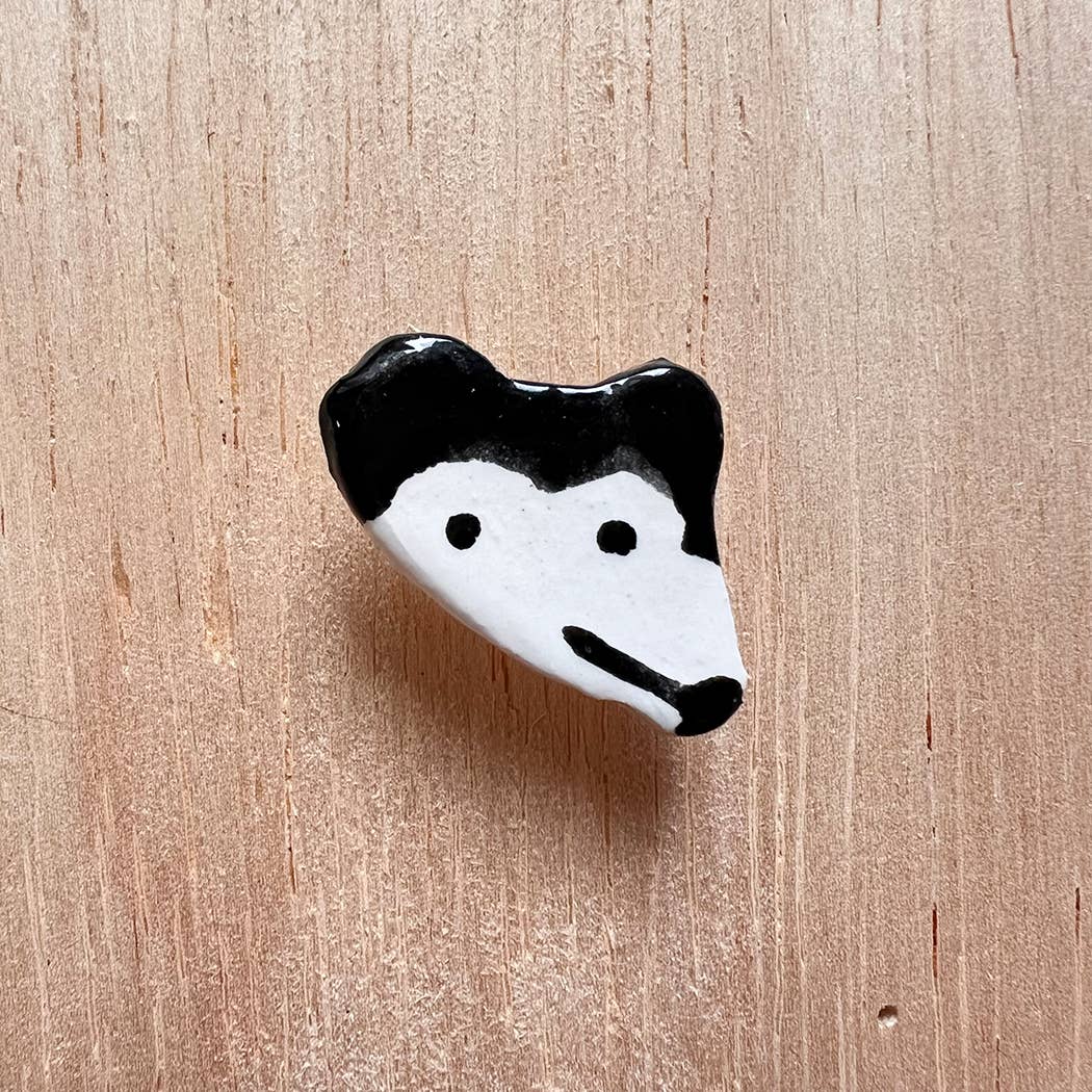 Ceramic Rat pin