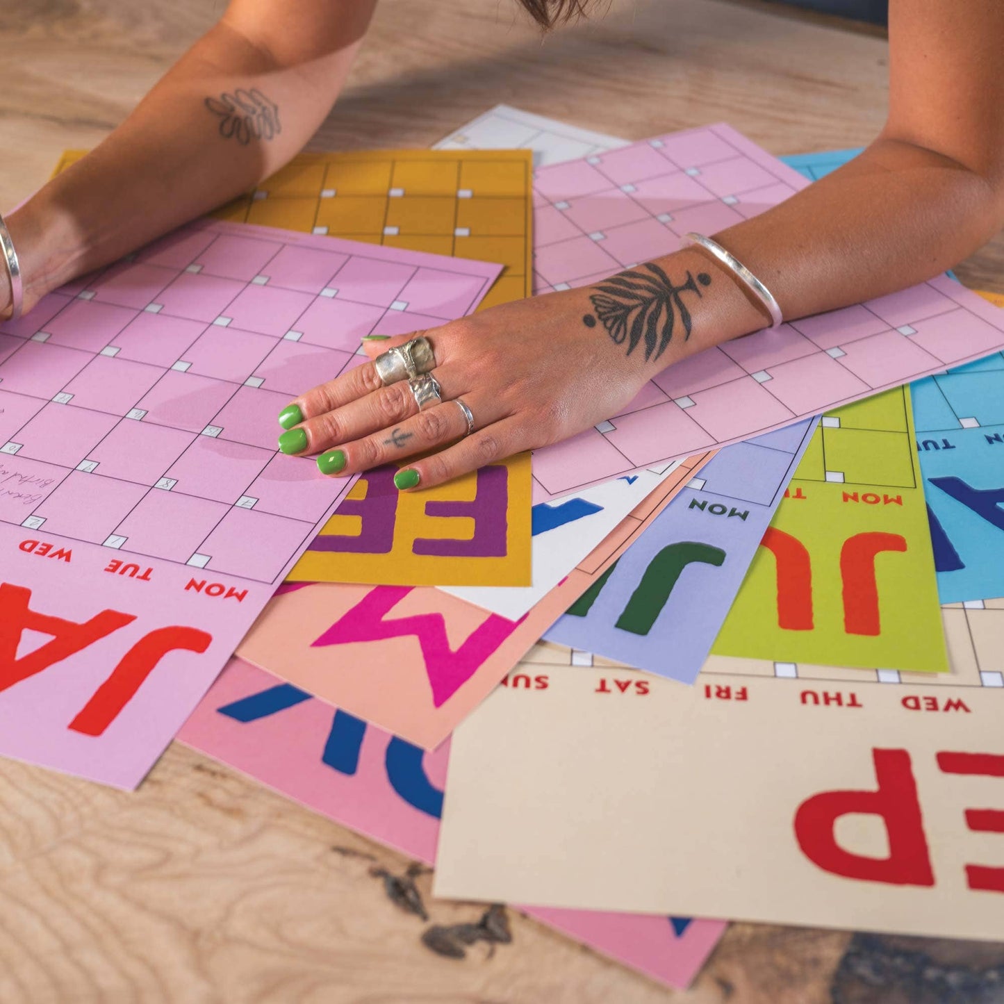 Undated A3 Planner | 12 Pages | Colourburst | Sunday Start