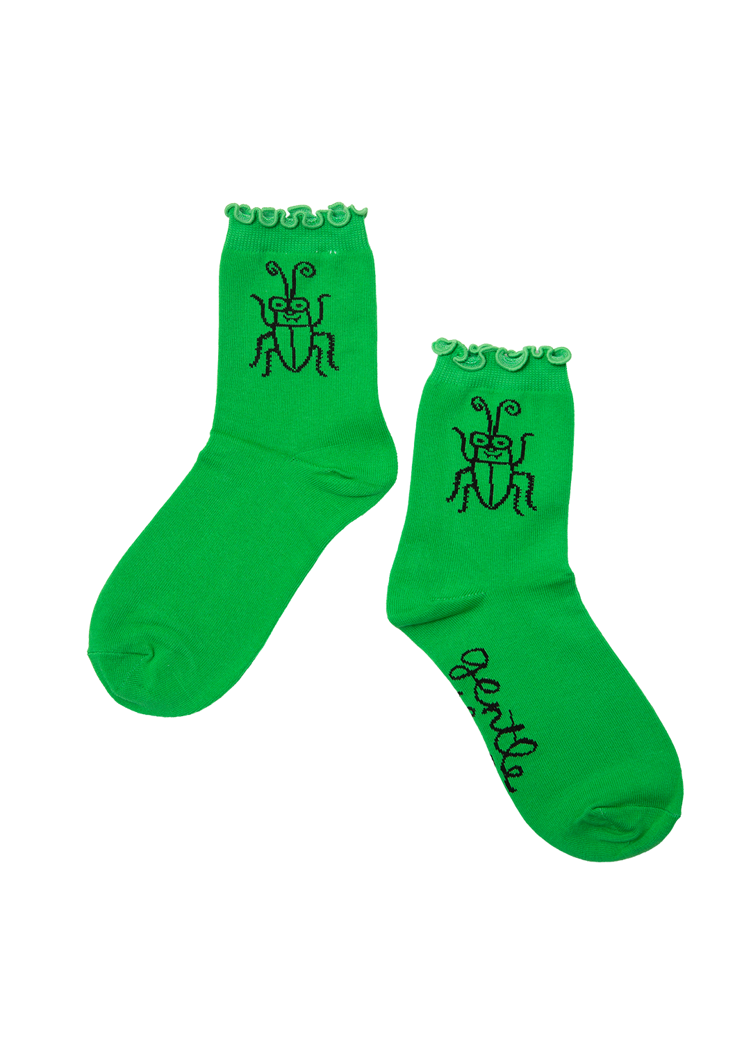 Gentle Thrills • Coachroach Ruffle Socks