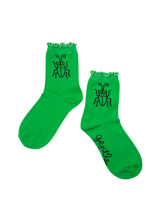 Gentle Thrills • Coachroach Ruffle Socks