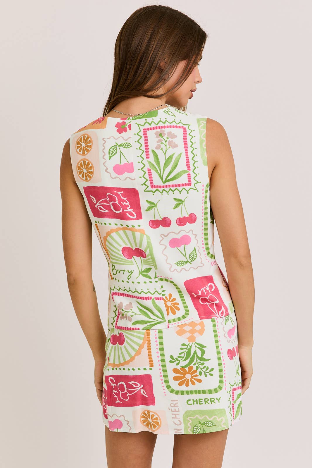 Spring Set • Button Down Top & Skirt