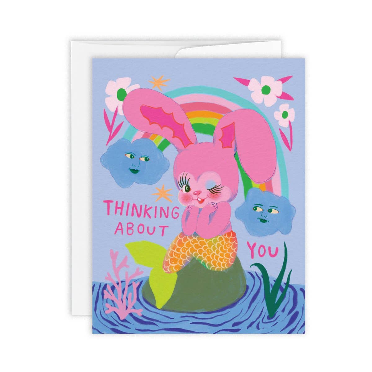 Paperole • Greeting Card, Bunny Mermaid