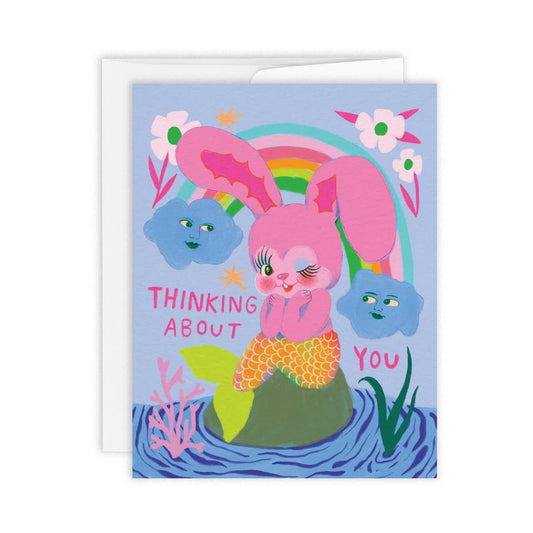 Paperole • Greeting Card, Bunny Mermaid