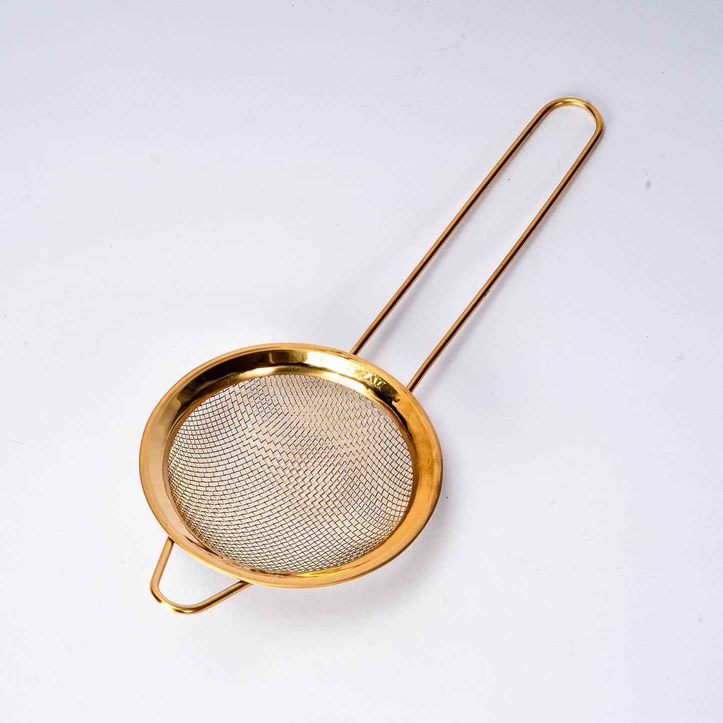 Stainless Steel Tea 3” Strainer with Brass Handle