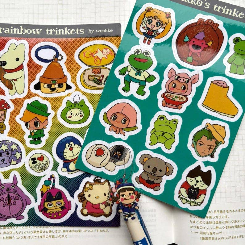 W0nkk0 • Trinkets Clear Icon Sticker Sheets