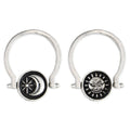 Celestial Spinning Moon Sun Silver Color Ring