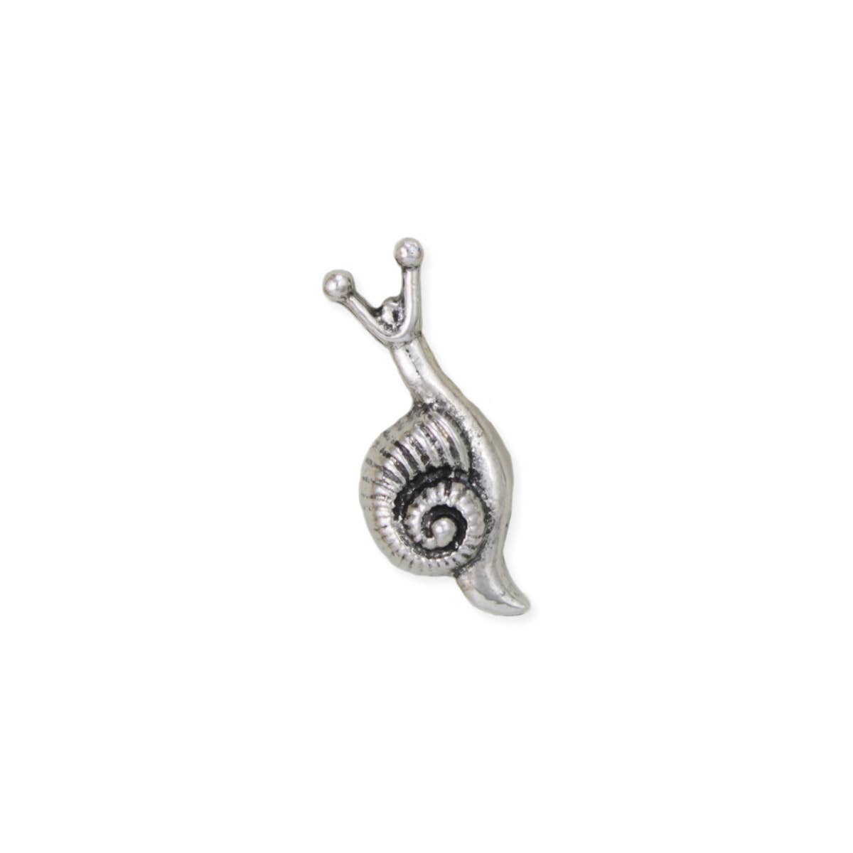 Garden Dweller Silver Color Snail Post Earrings