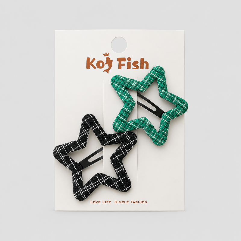 Star 2-Set Pair Hair Clips