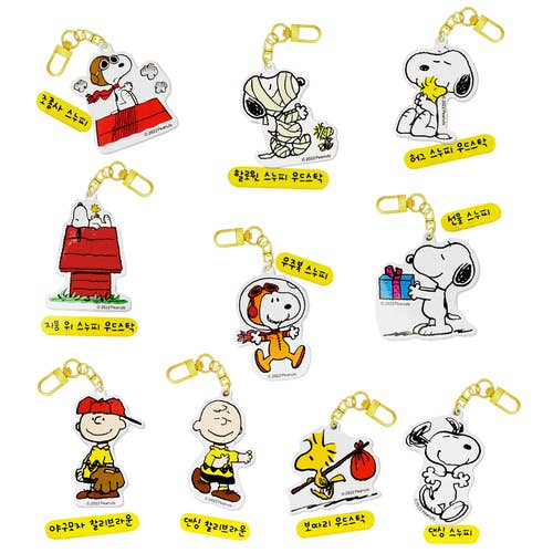 Peanuts • Snoopy & Mystery Acrylic Key Chain Charm