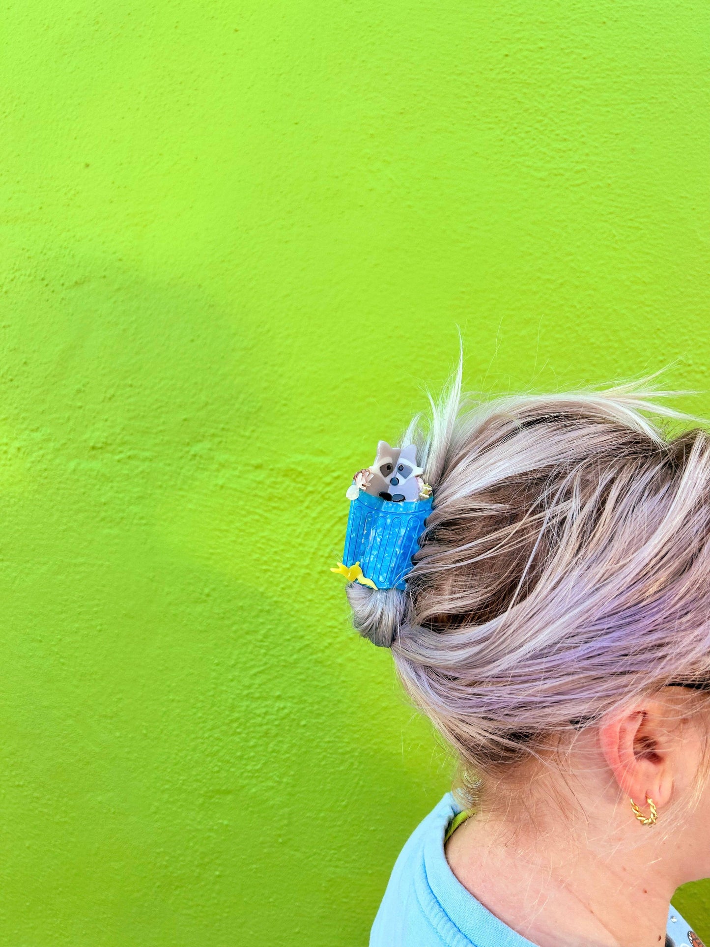 The Peach Fuzz • Trash Panda Raccoon Hair Claw