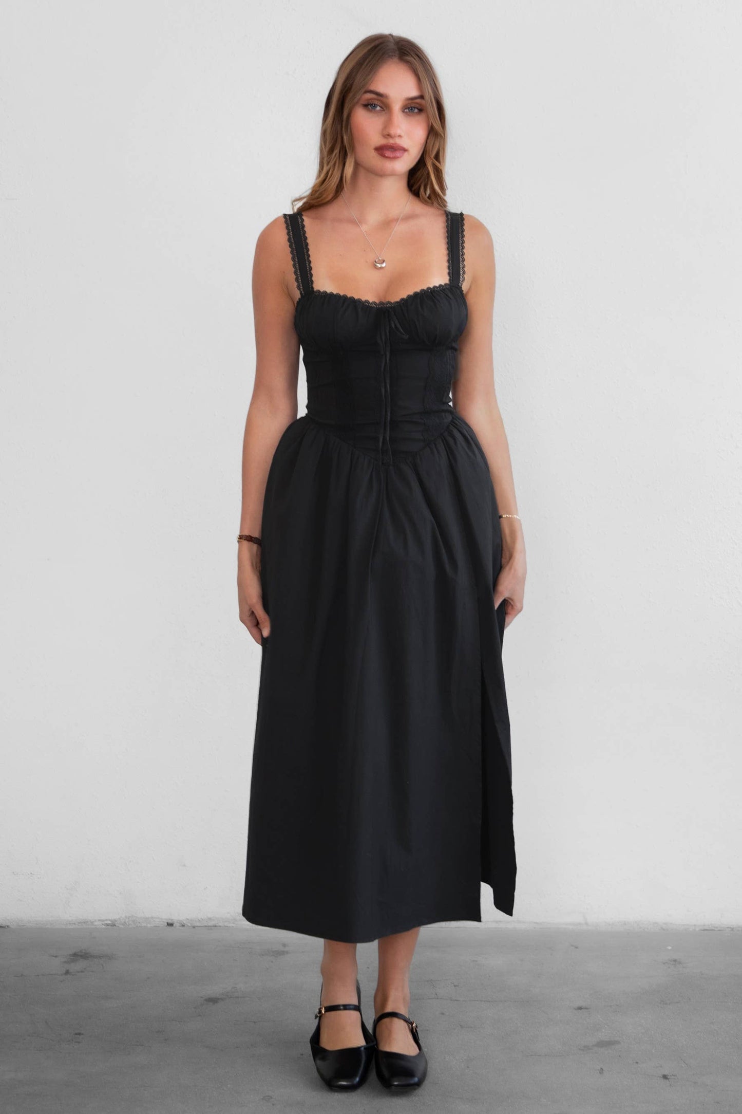 TICTOC • Drop Waist Maxi Dress “LORETTA”