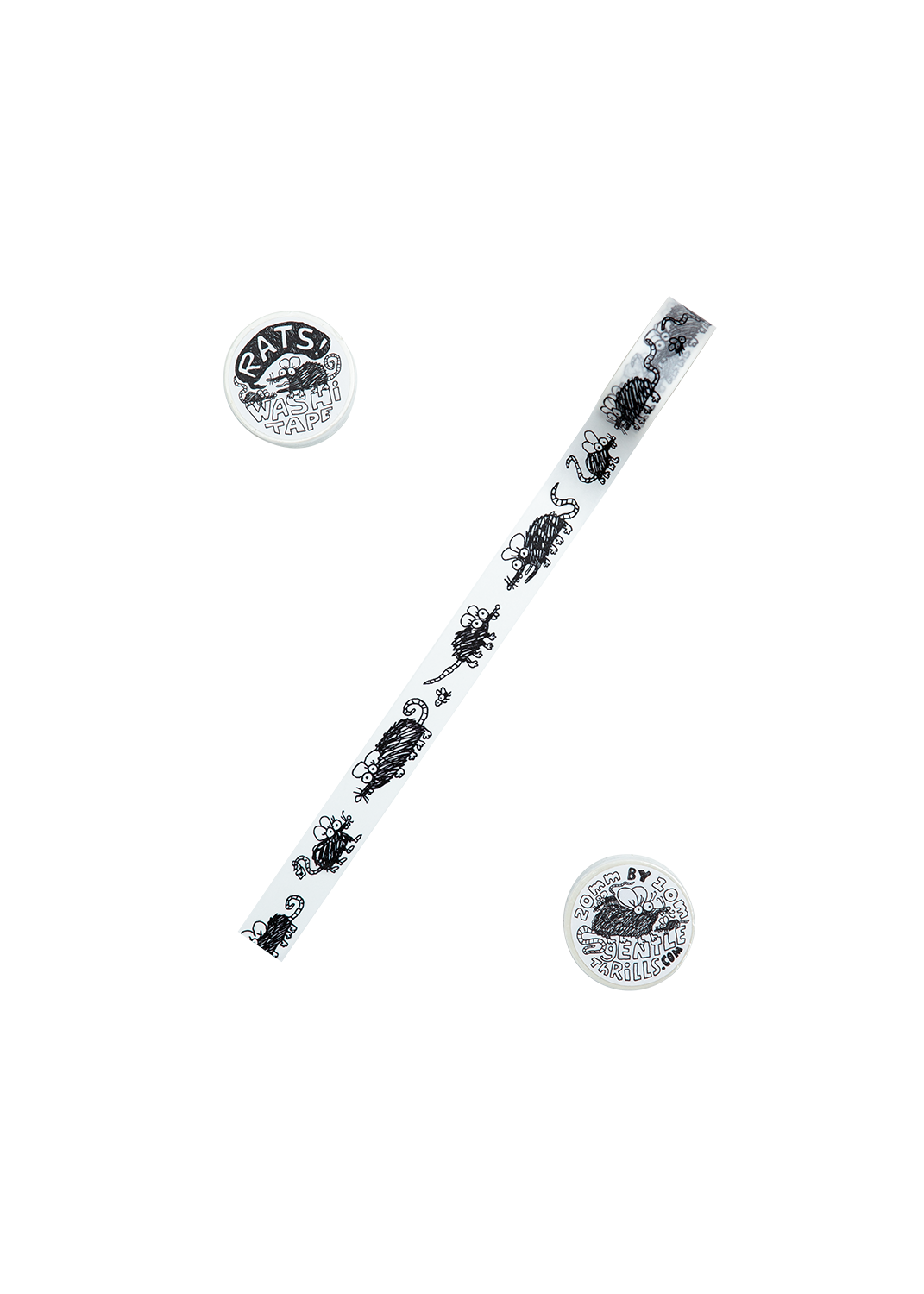 Gentle Thrills • Rats Washi Tape