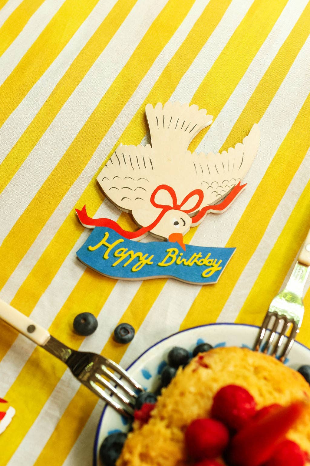 Happy Birthday Bird, Die-Cut Blank Greeting Card
