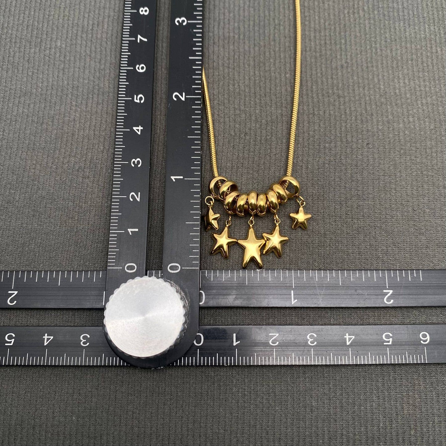 Star Charm 18K Gold Plated Stainless Steel Necklace