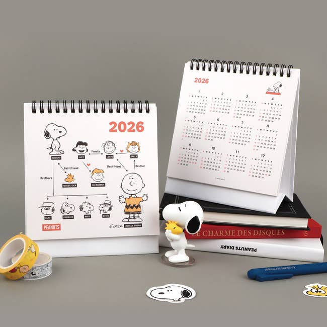 Peanuts 2026 Classic Square Desk Calendar