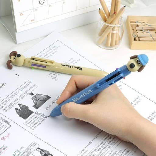 Wallace & Gromit Figure 6-Color Ballpoint Pen (0.7mm)