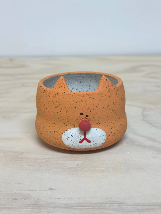 Rolly Poly Studios • Orange Cat Plant Pot