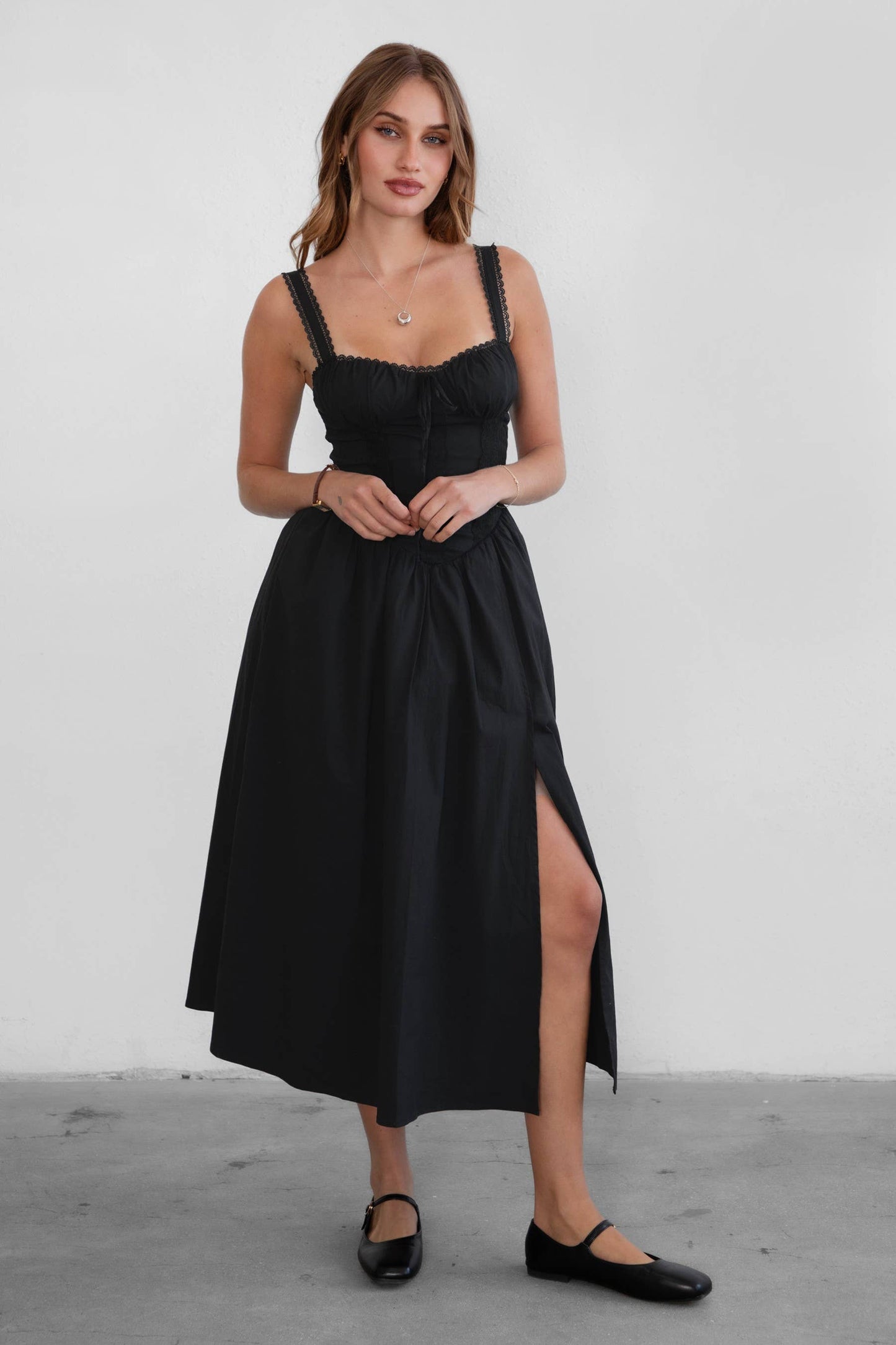 TICTOC • Drop Waist Maxi Dress “LORETTA”