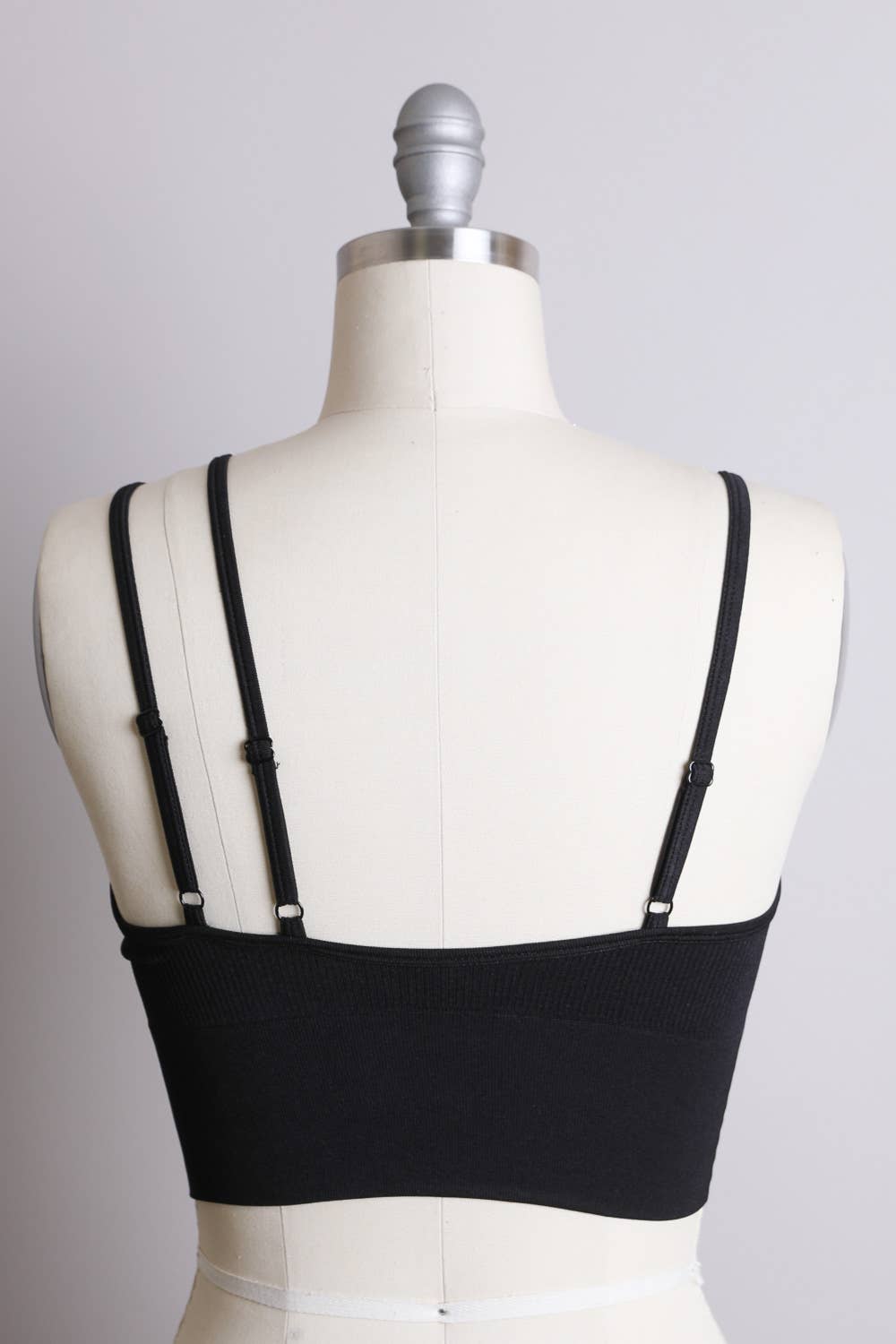 Asymmetric Shoulder Brami Top, Black