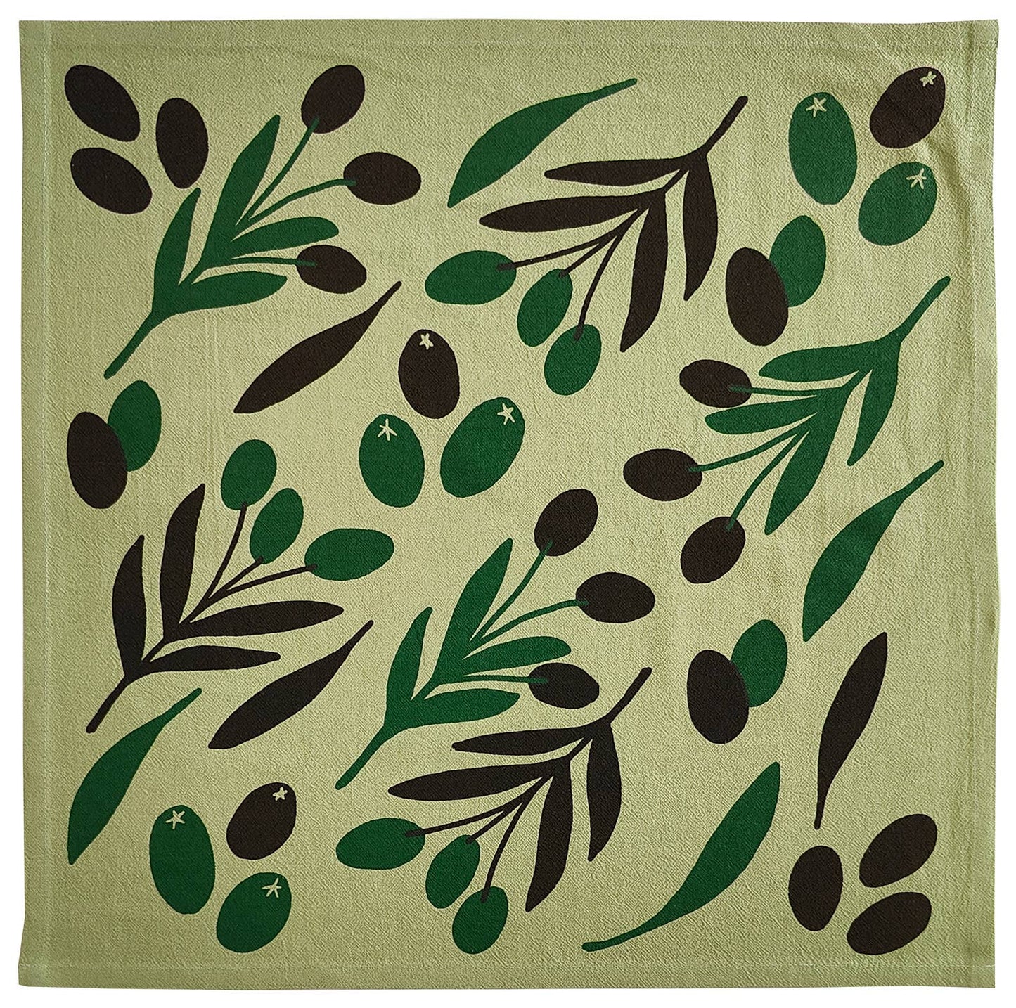 Julie Peach • Tea Towel, Sage Green Olive Toss