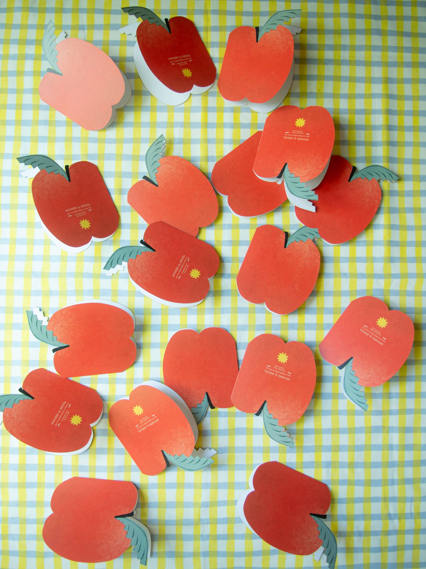 Apple, Die-Cut Blank Greeting Card
