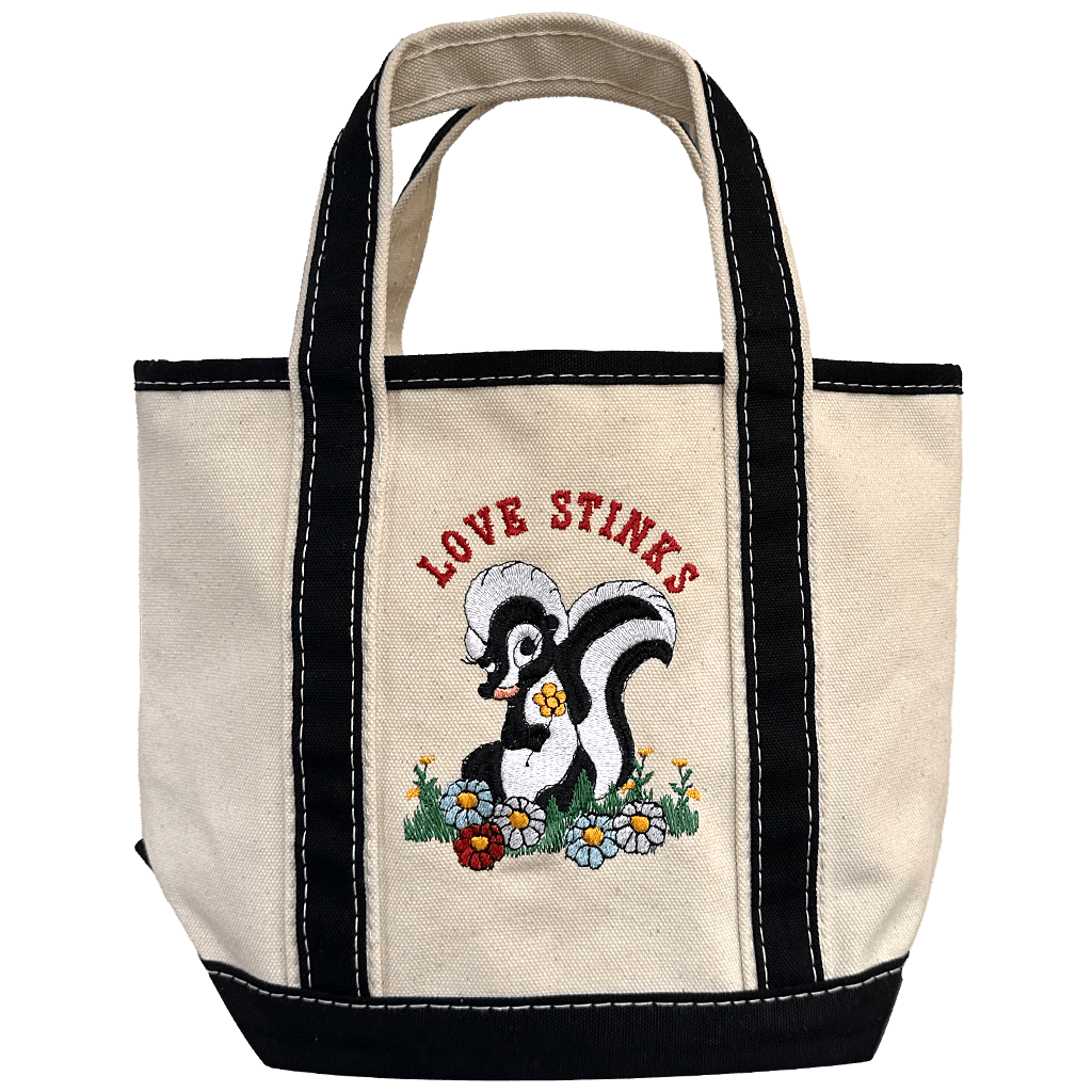 Patch Ya Later • Love Stinks mini Canvas Tote Bag