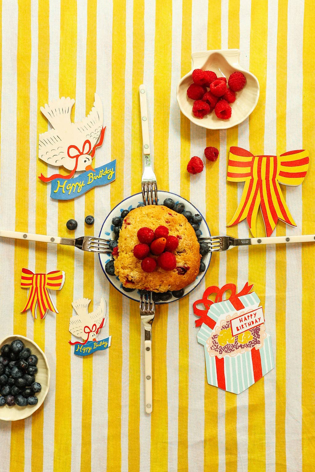 Happy Birthday Bird, Die-Cut Blank Greeting Card