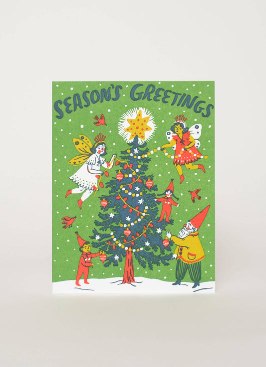 Phoebe Wahl • Christmas Fairies Letterpress Greeting Card