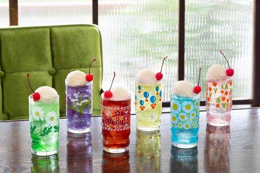 Aderia, Ishizuka Glass • Retro Tumbler Cup Glass, Imported Japan
