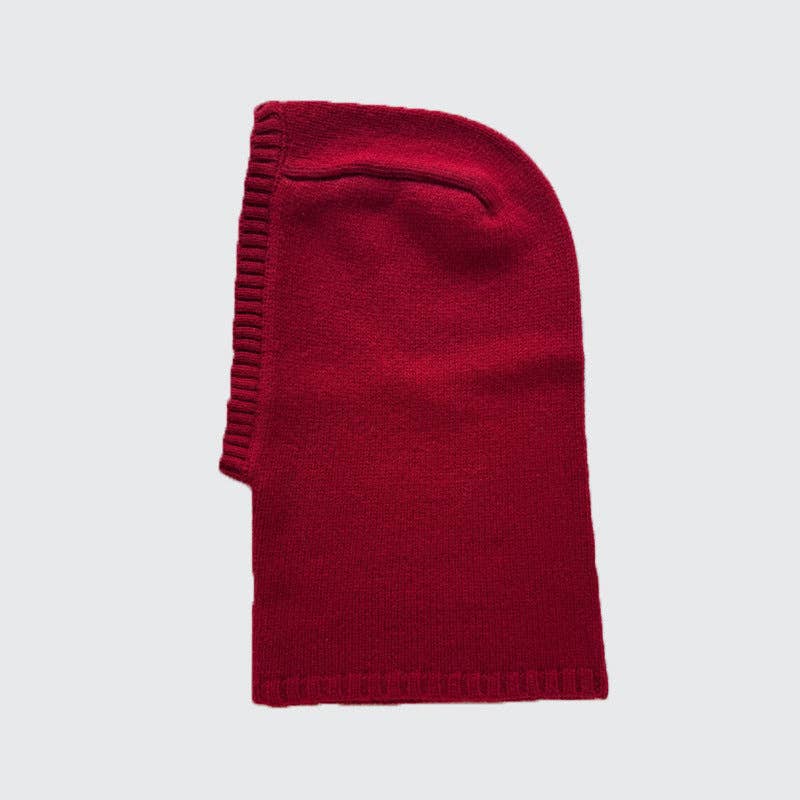 SALE • Wool Knit Balaclava Hat with Scarf Beanie