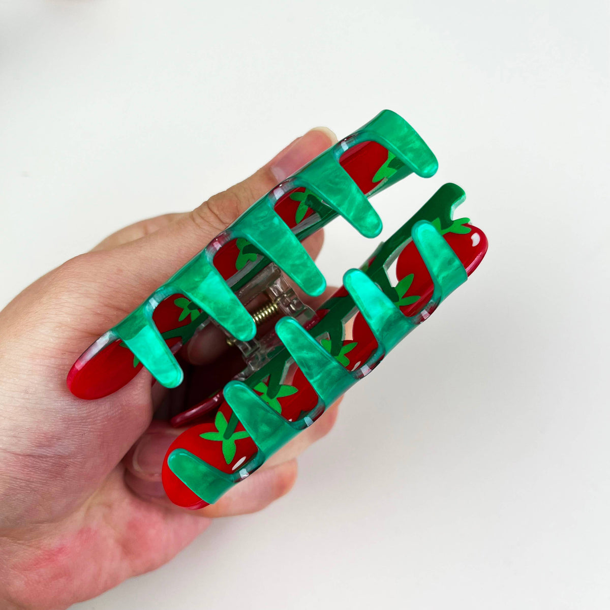 Tomato Hair Claw Clip