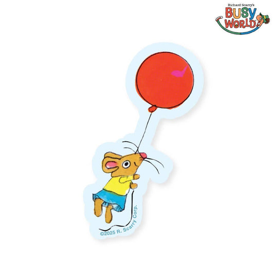3P4 x Richard Scarry® - Mouse Balloon Sticker
