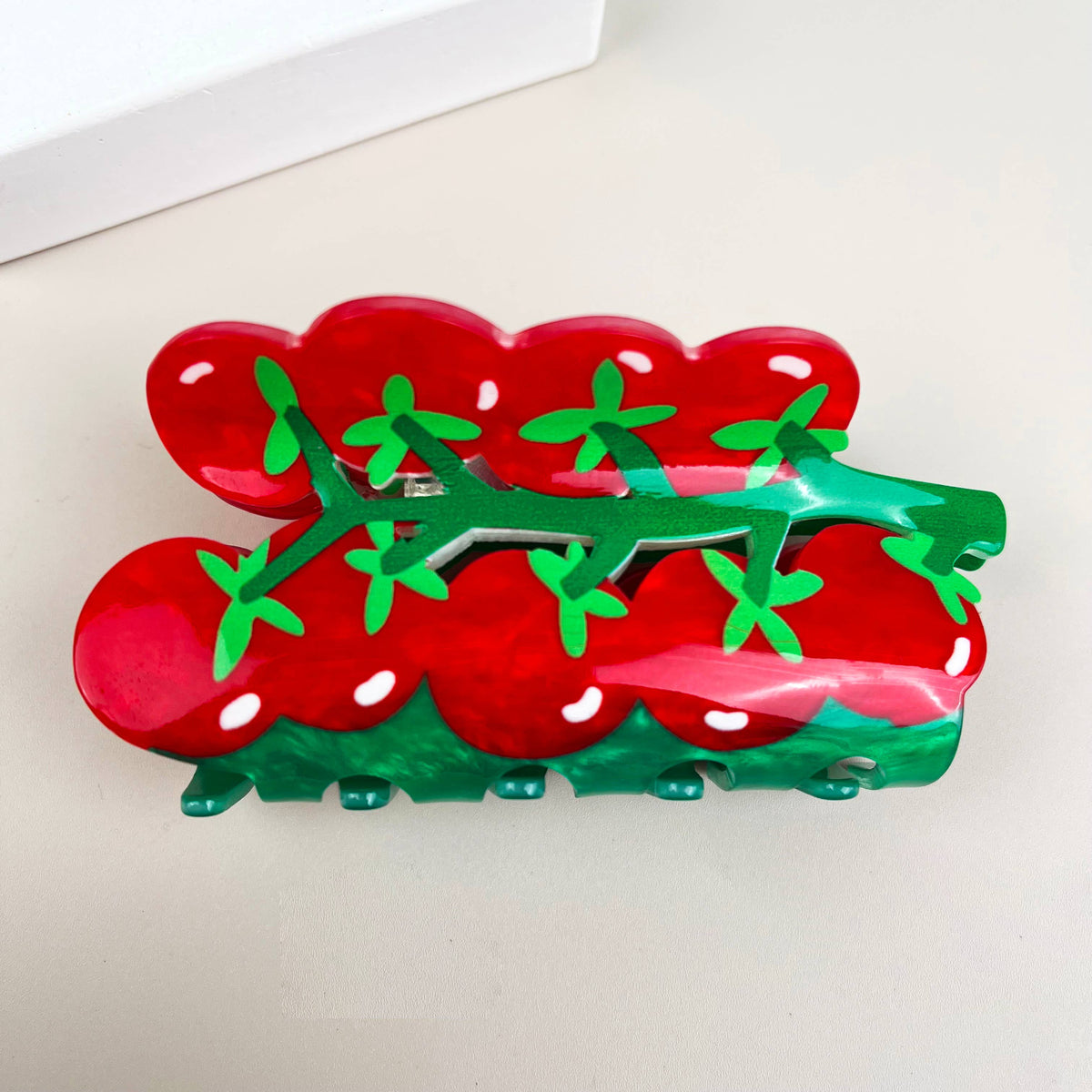 Tomato Hair Claw Clip