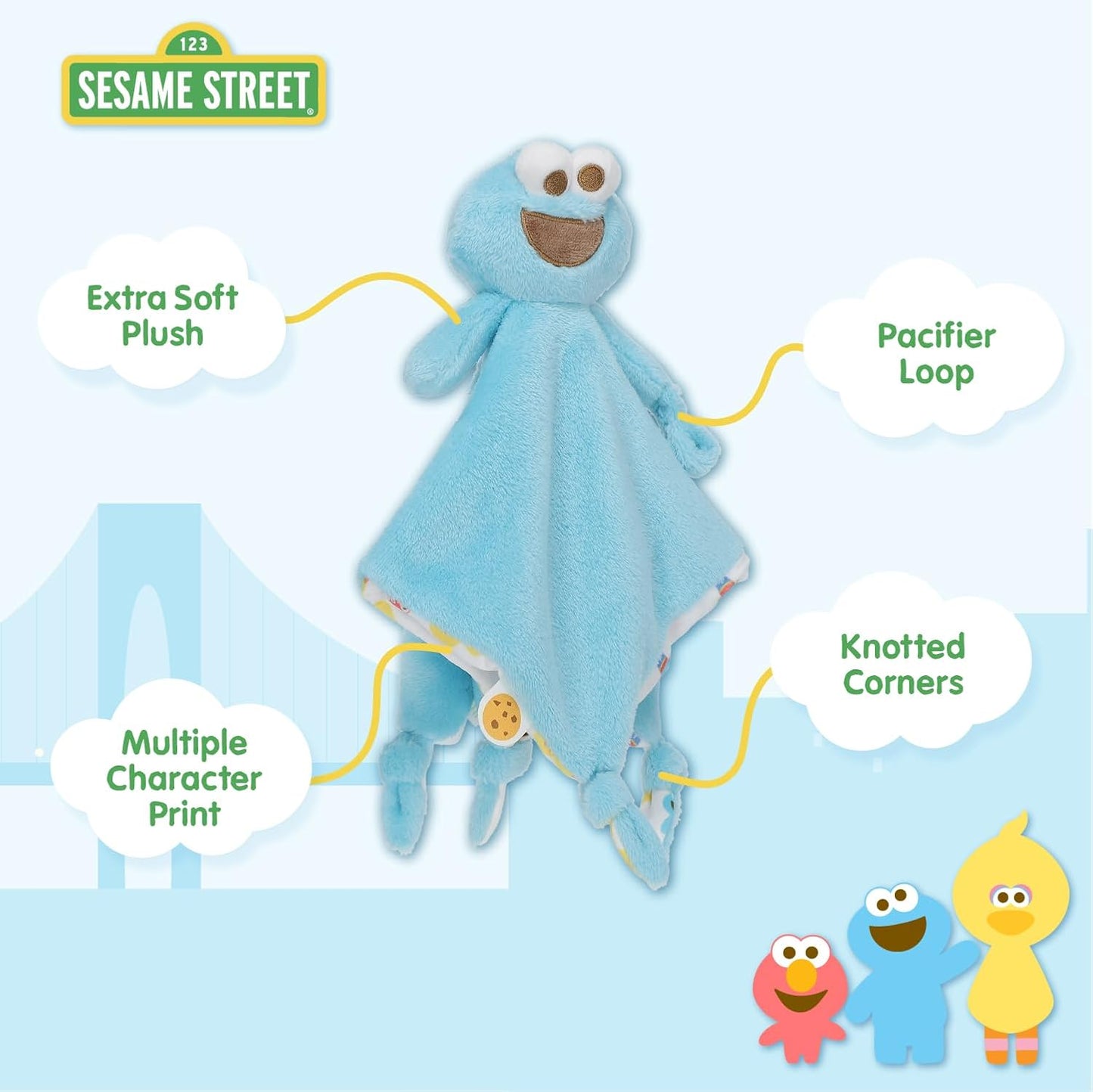 Sesame Street • Cookie Monster Lovey Blanket