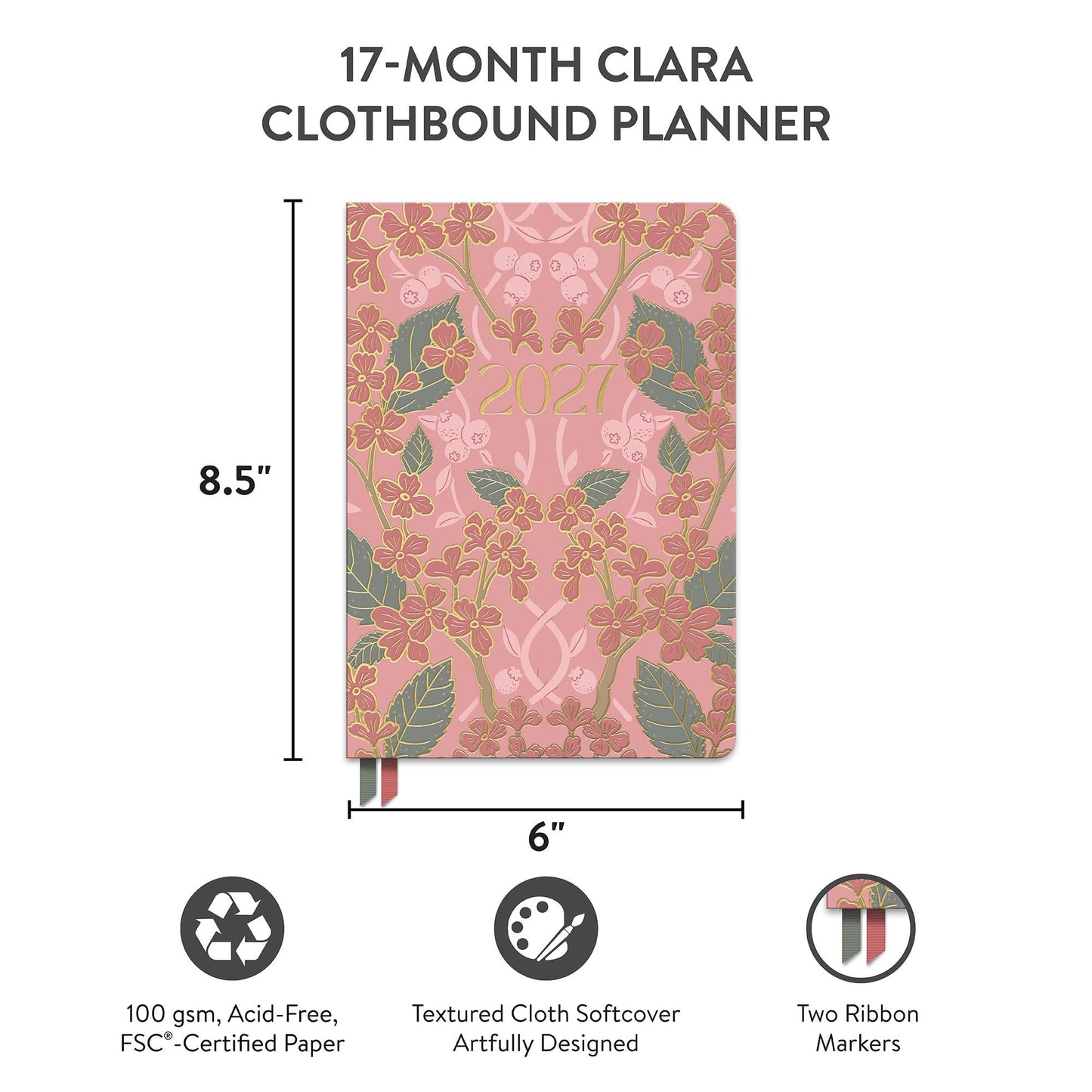 2027 Age of Romance Clara Clothbound Planner