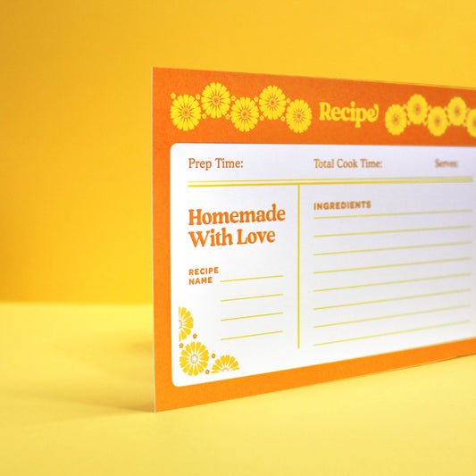 Daisy Pyrex • Cooking Recipe Cards (6x4, Set of 5)