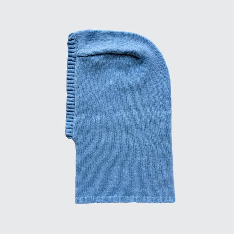 Wool Knit Balaclava Hat with Scarf Beanie