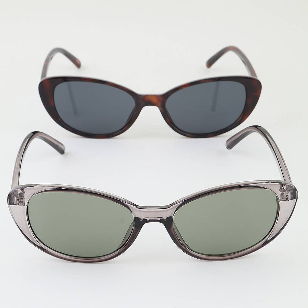 Modern Round Cateye Sunglasses