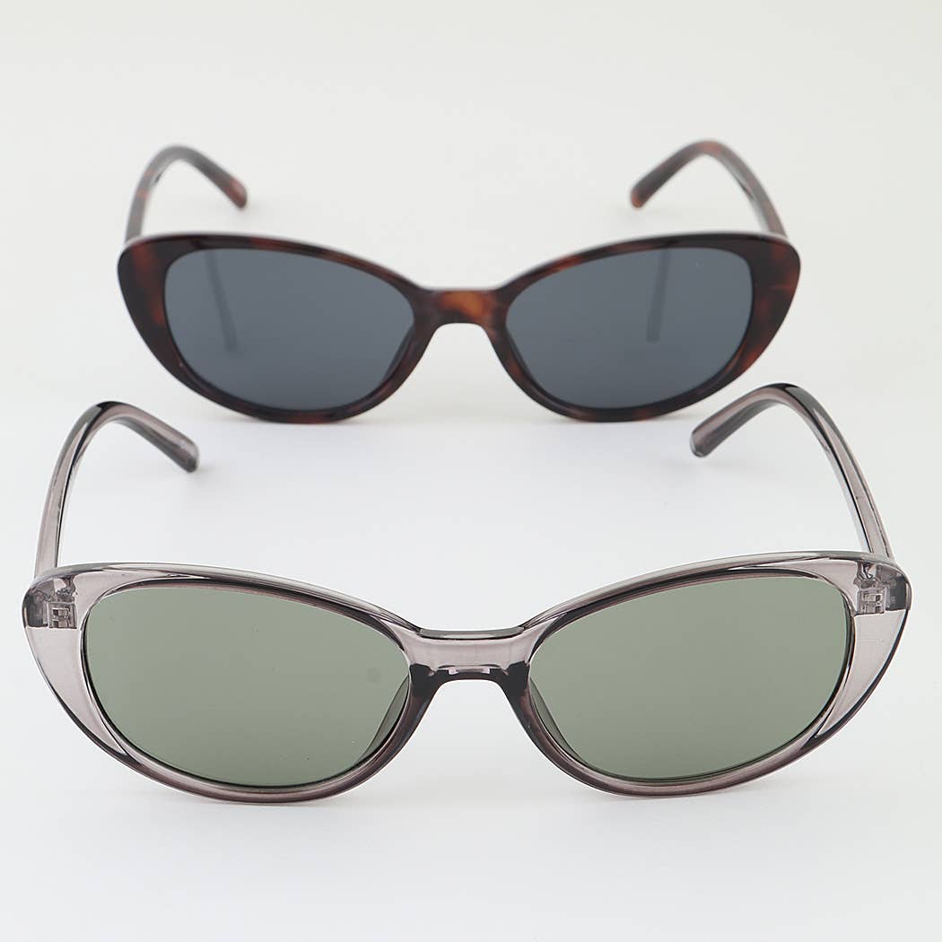 Modern Round Cateye Sunglasses